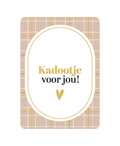 Wenskaart 'Kadootje voor jou' (klein)