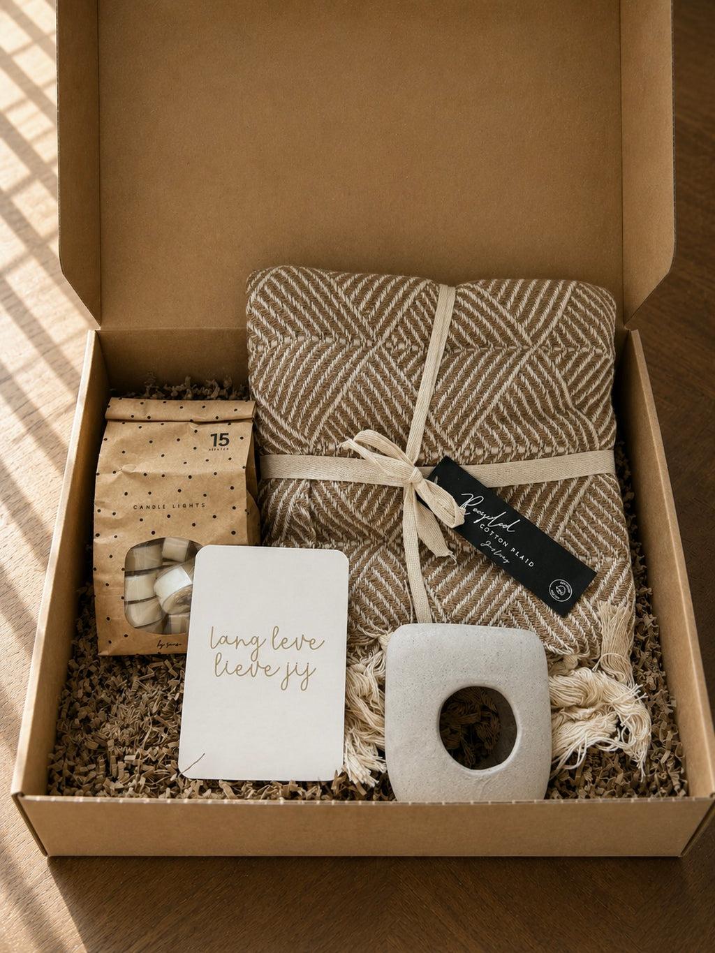 Cadeaubox | Plaid, geurbrander & waxinelichtjes
