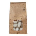Geur & Sfeer | Cadeaupakket (L) met windlicht, waxinelichtjes, mini rasp goud & amberblokje